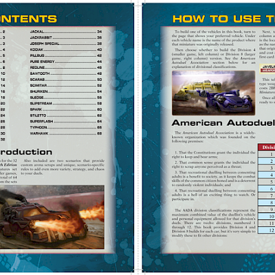 Car Wars Sixth Edition Vehicle Guide sample pages
