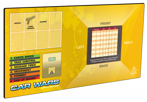 Car Wars Dashboard Mat (Yellow) cover